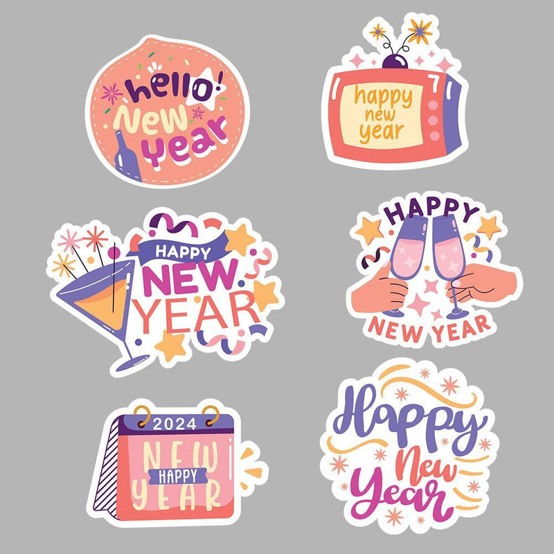 Happy New Year - Cricut File - Svg, Png, Dxf, Eps - LightBoxGoodMan - LightboxGoodman