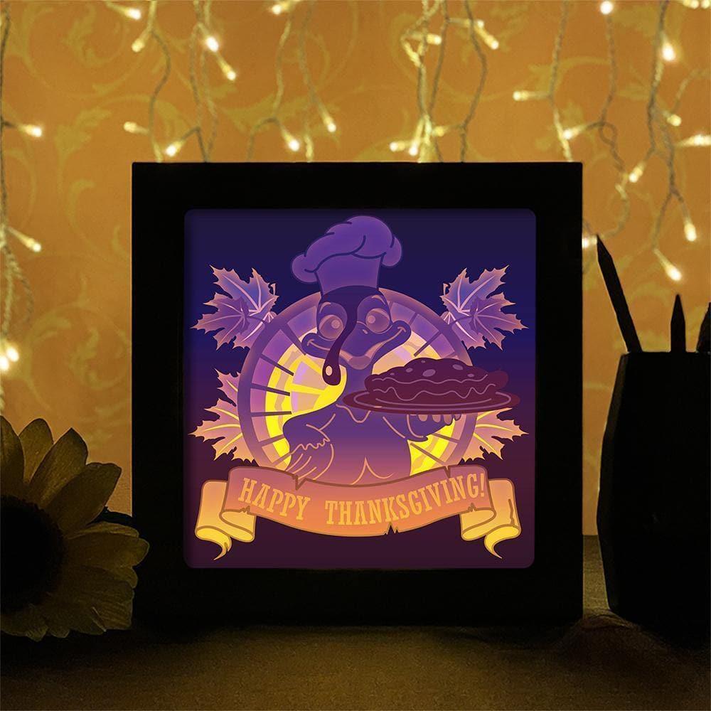 Happy Thanksgiving - Paper Cutting Light Box - LightBoxGoodman - LightboxGoodman