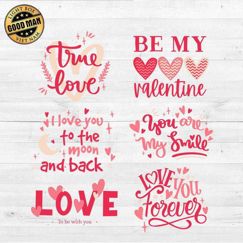 Happy Valentine's Day - Cricut File - Svg, Png, Dxf, Eps - LightBoxGoodMan - LightboxGoodman