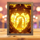 Happy Wedding 1 - Paper Cutting Light Box - LightBoxGoodman - LightboxGoodman