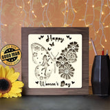 Happy Women's Day 4 - Paper Cutting Light Box - LightBoxGoodman - LightboxGoodman