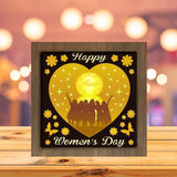 Happy Women's Day - Paper Cutting Light Box - LightBoxGoodman - LightboxGoodman
