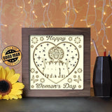 Happy Women's Day - Paper Cutting Light Box - LightBoxGoodman - LightboxGoodman