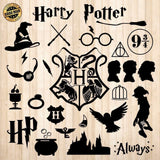 Harry Potter - Cricut File - Svg, Png, Dxf, Eps - LightBoxGoodMan - LightboxGoodman