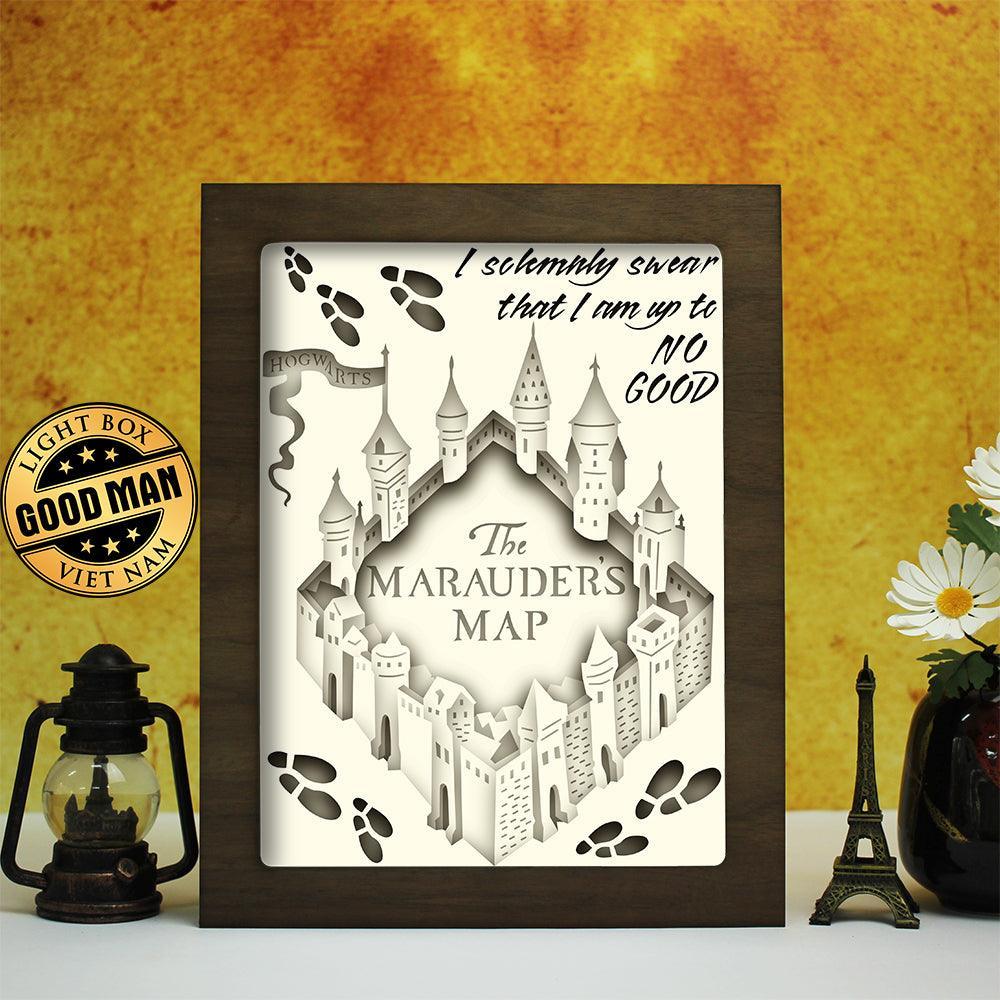 Harry Potter Marauders Map - Paper Cut Light Box File - Cricut