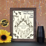 Harry Potter Marauders Map - Paper Cutting Light Box - LightBoxGoodman - LightboxGoodman