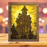 Haunted Castle 2 - Paper Cutting Light Box - LightBoxGoodman