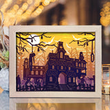 Haunted Castle – Paper Cut Light Box File - Cricut File - 20x26cm - LightBoxGoodMan