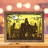 Haunted Castle - Paper Cutting Light Box - LightBoxGoodman - LightboxGoodman