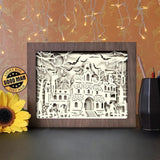 Haunted Castle - Paper Cutting Light Box - LightBoxGoodman - LightboxGoodman