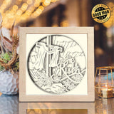 He Is Risen 3 – Paper Cut Light Box File - Cricut File - 8x8 Inches - LightBoxGoodMan - LightboxGoodman