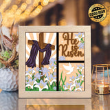 He Is Risen 4 – Paper Cut Light Box File - Cricut File - 8x8 Inches - LightBoxGoodMan - LightboxGoodman