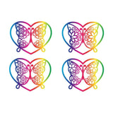 Heart Butterfly Spectrum Stickers - Cricut File - Svg, Png, Dxf, Eps - LightBoxGoodMan - LightboxGoodman