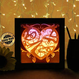 Heart Gear 2 - Paper Cutting Light Box - LightBoxGoodman - LightboxGoodman
