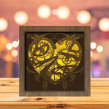 Heart Gear 3 - Paper Cutting Light Box - LightBoxGoodman - LightboxGoodman