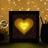 Heart Mandala - Paper Cutting Light Box - LightBoxGoodman - LightboxGoodman