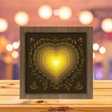 Heart Victorian - Paper Cutting Light Box - LightBoxGoodman - LightboxGoodman