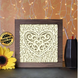 Heart Wreath Mandala - Paper Cutting Light Box - LightBoxGoodman - LightboxGoodman