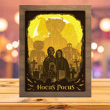Hocus Pocus - Paper Cutting Light Box - LightBoxGoodman - LightboxGoodman