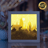 Hogwarts 2 – Paper Cut Light Box File - Cricut File - 20x20cm - LightBoxGoodMan - LightboxGoodman