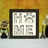 Home Cat – Paper Cut Light Box File - Cricut File - 20x20cm - LightBoxGoodMan - LightboxGoodman