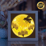 Honey Bee 2 – Paper Cut Light Box File - Cricut File - 8x8 inches - LightBoxGoodMan - LightboxGoodman