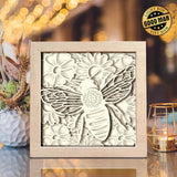 Honey Bee 3 – Paper Cut Light Box File - Cricut File - 8x8 inches - LightBoxGoodMan - LightboxGoodman