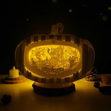 Horror House - 3D Pop-up Light Box Pumpkin File - Cricut File - LightBoxGoodMan