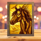 Horse Portrait - Paper Cutting Light Box - LightBoxGoodman - LightboxGoodman