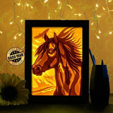 Horse Portrait - Paper Cutting Light Box - LightBoxGoodman - LightboxGoodman