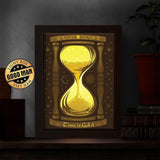 Hourglass – Paper Cut Light Box File - Cricut File - 20x26cm - LightBoxGoodMan - LightboxGoodman