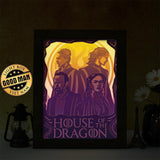 House Of The Dragon – Paper Cut Light Box File - Cricut File - 20x26cm - LightBoxGoodMan - LightboxGoodman