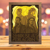 House Of The Dragon - Paper Cutting Light Box - LightBoxGoodman