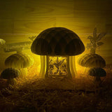 Hummingbird - 3D Pop-up Light Box Mushroom File - Cricut File - LightBoxGoodMan