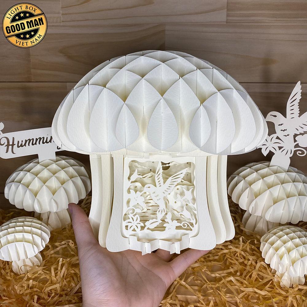 Hummingbird - 3D Pop-up Light Box Mushroom File - Cricut File - LightBoxGoodMan - LightboxGoodman