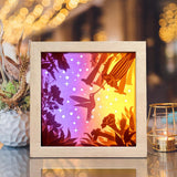 Hummingbirds 2 – Paper Cut Light Box File - Cricut File - 8x8 inches - LightBoxGoodMan