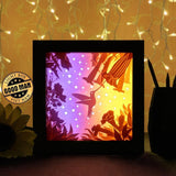 Hummingbirds 2 - Paper Cutting Light Box - LightBoxGoodman - LightboxGoodman