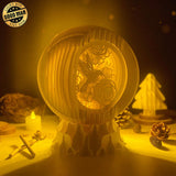 Hummingbirds - 3D Pop-up Light Box Globe File - Cricut File - LightBoxGoodMan - LightboxGoodman