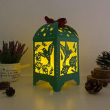 Hummingbirds - Paper Cut Lantern File - Cricut File - 10,5x20,6cm - LightBoxGoodMan