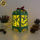 Hummingbirds - Paper Cut Lantern File - Cricut File - 10,5x20,6cm - LightBoxGoodMan - LightboxGoodman