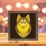 Husky Portrait - Paper Cutting Light Box - LightBoxGoodman