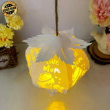 I Love Mom - 3D Bell Flower Lantern File - Cricut File - LightBoxGoodMan - LightboxGoodman