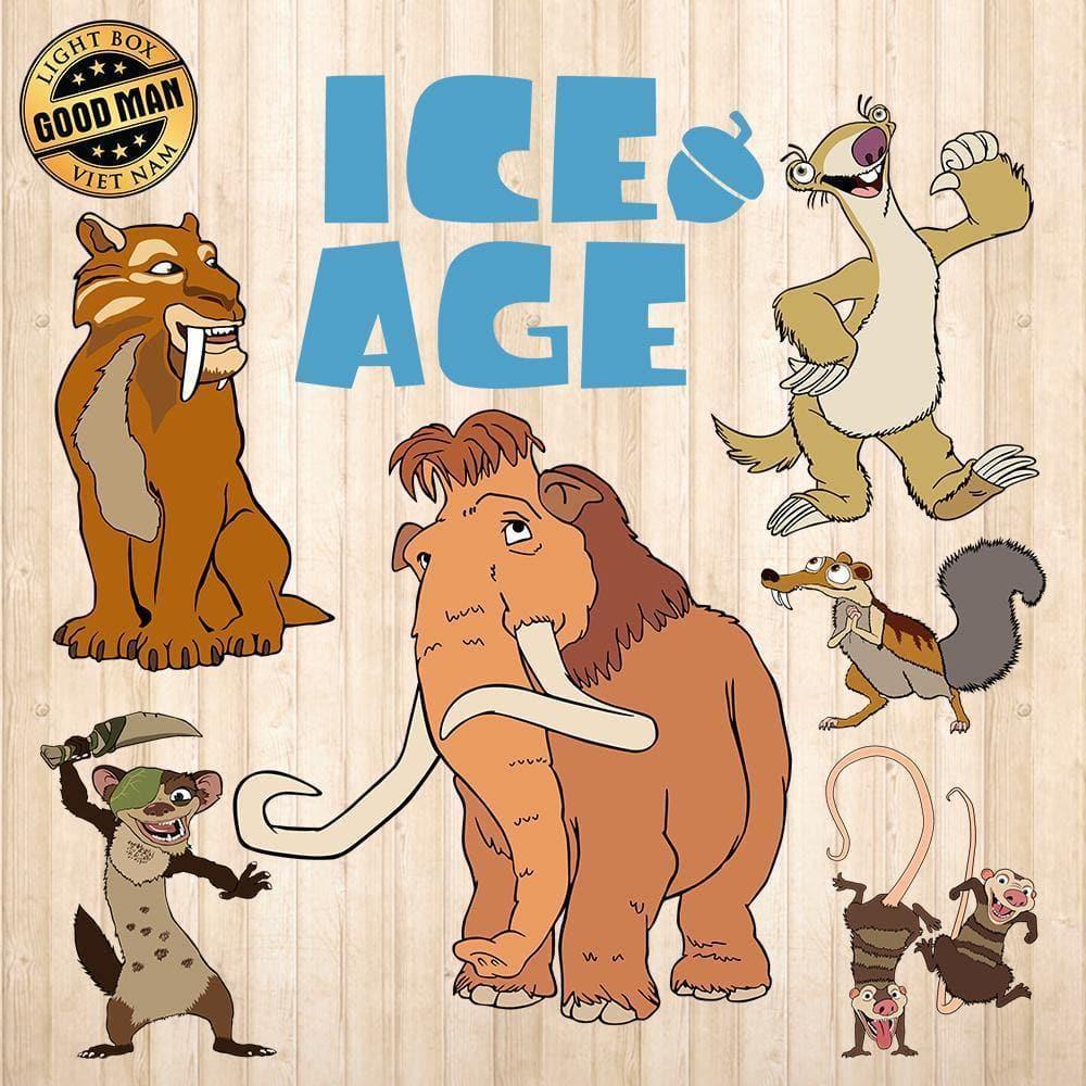 Ice Age - Cricut File - Svg, Png, Dxf, Eps - LightBoxGoodMan - LightboxGoodman
