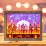 Idol - BTS - Paper Cutting Light Box - LightBoxGoodman - LightboxGoodman