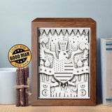 Independence Day US – Paper Cut Light Box File - Cricut File - 8x10 inches - LightBoxGoodMan - LightboxGoodman