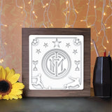 Inter Milan – Paper Cut Light Box File - Cricut File - 20x20cm - LightBoxGoodMan - LightboxGoodman