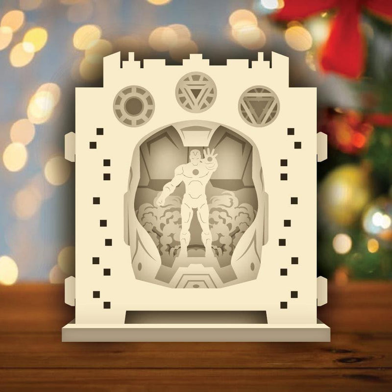 Iron Man 1 - Pop-up Light Box File - Cricut File - LightBoxGoodMan - LightboxGoodman