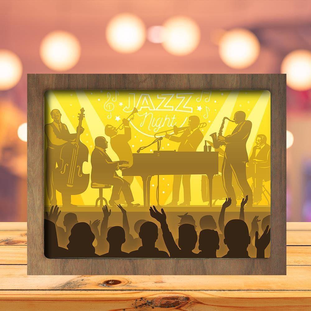 Jazz Night - Paper Cutting Light Box - LightBoxGoodman - LightboxGoodman