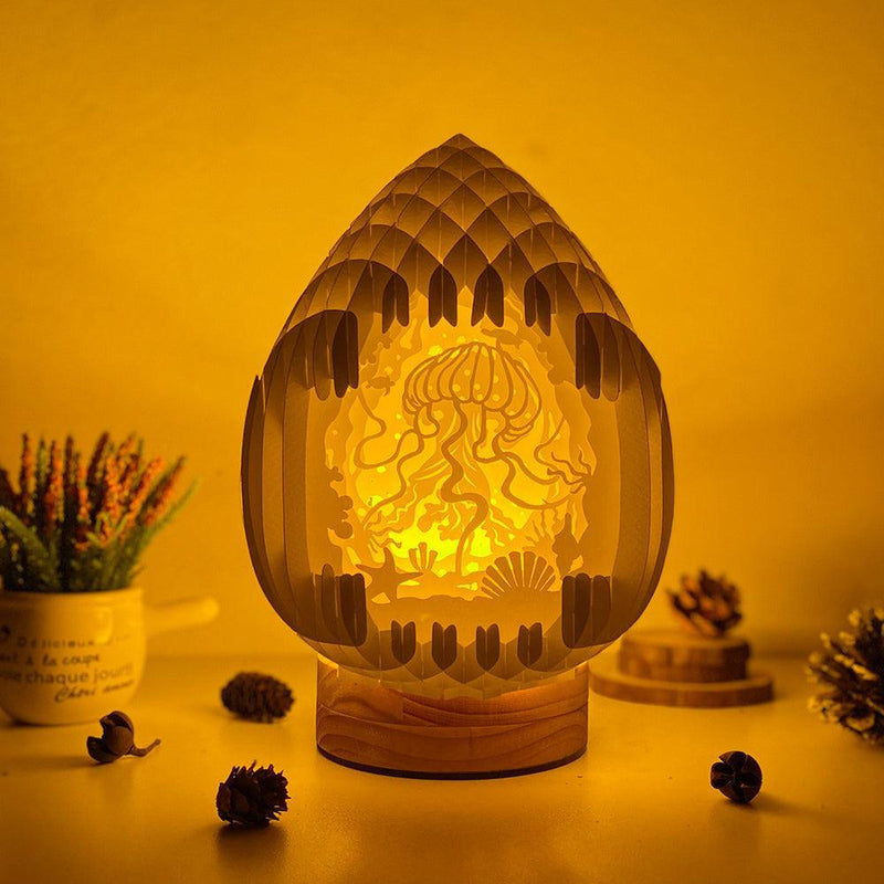 Jellyfish - 3D Pop-up Light Box Droplet File - Cricut File - LightBoxGoodMan - LightboxGoodman