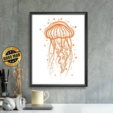 Jellyfish – Paper Cutting SVG Template files, 15x25 cm
